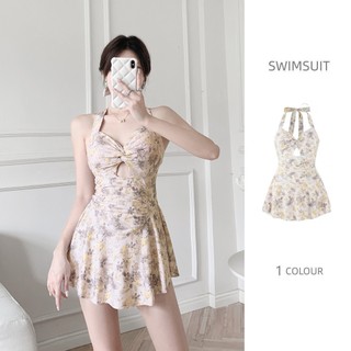 Tuvada Bộ Đồ Bơi bikini 1 Mảnh Buộc Dây Họa Tiết Hoa Chất Lượng Cao Luyoo11.vn