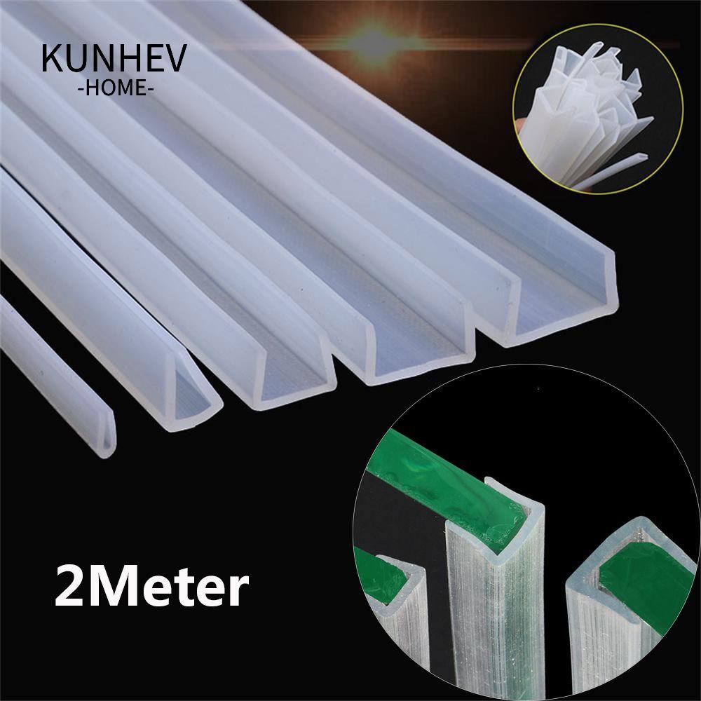 KUNHEV ❈Hoa Mẫu Đơn❈ Cuộn Dây Cao Su 2M Viền Cửa Kính Hình Chữ U Siêu Bền
