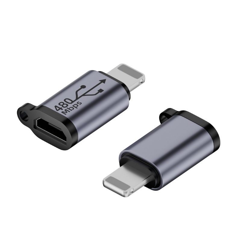Đầu Nối Sạc Nhanh Chuyển Đổi Ổ Cắm iOS8pin Sang Cổng Cắm Type-C Micro USB 480Mbps 18W