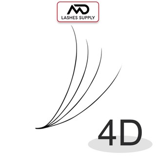Mi fan 4D độ cong C - CC - D, độ dày 0.7 - 1 hộp 1000 fan - dụng cụ nối mi