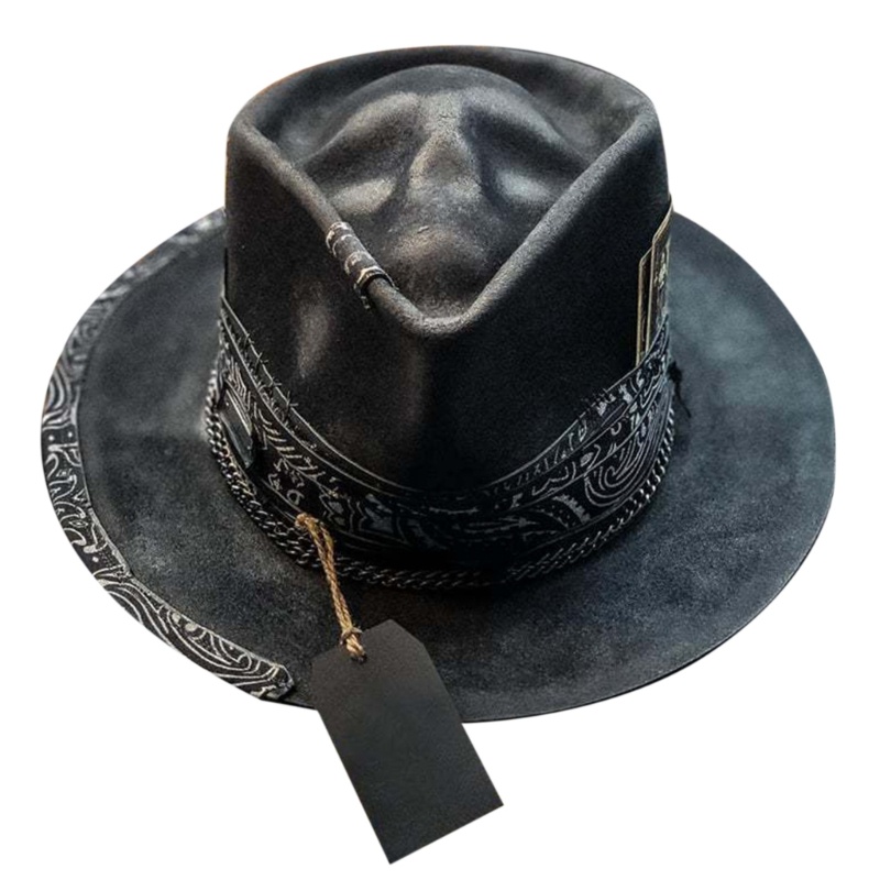Jenniferab Skull Cowboy Cap Vui nhộn và sống động Mũ cao bồi trang trí gia đình