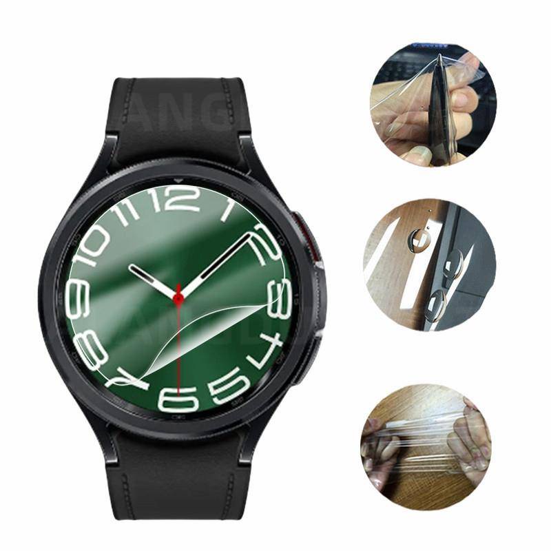 3 Bộ Phim Cong Cho Samsung Galaxy Watch 6 40mm 44mm Bảo Vệ Màn Hình Cho Đồng Hồ 6 Cổ Điển 47mm 43mm