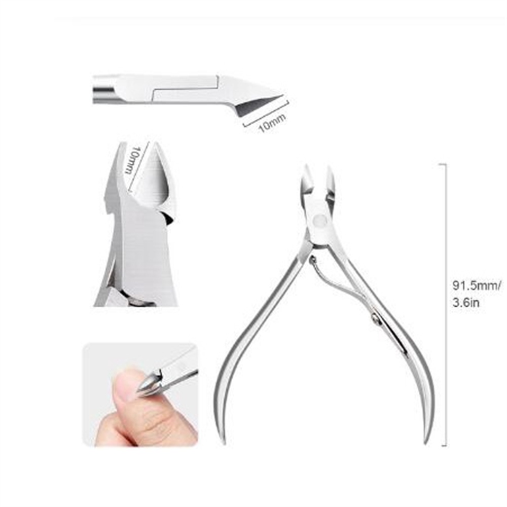 Ảnh 1 Chiếc Móng Tay Cắt Móng Tay Kìm Thép Không Gỉ Tẩy Tb Chết Nhíp Cắt Tỉa Bấm Móng Chân Đẩy Dụng Cụ Làm Móng Dụng Cụ Làm Móng Tay * KÍNH 3