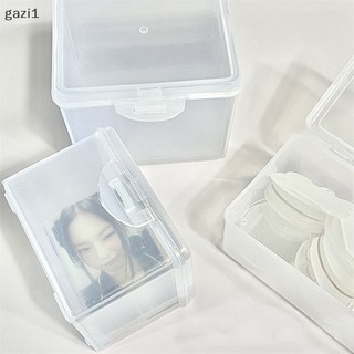 [gazi1] Hộp lưu trữ photocards hình dán trong suốt hàn quốc chủ thẻ thần tượng bàn lưu trữ tổ chức hộp phân loại văn phòng phẩm boutique