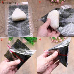 20 Chiếc Túi Đóng Gói Gạo Tam Giác Hai Lớp Rong Biển Onigiri Túi Sushi Boutique