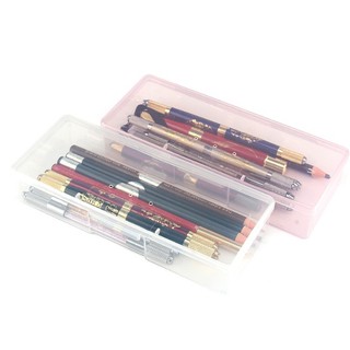 -Hộp nhựa chữ nhật đựng chì vẽ, dao điêu khắc, kim, ngòi phun xăm rất tiện dụng