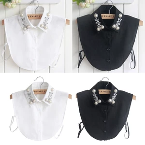 Mya Cổ Giả Nửa Áo Sơ Mi Dickey Cổ Có Thể Tháo Rời Cổ Kim Cương Giả Cổ