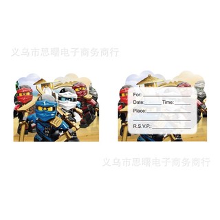 G13 LEGO Ninjago Chủ Đề Trẻ Em Sinh Nhật Trang Trí Biểu Ngữ Bánh topper Bóng Bộ Cung Cấp G13