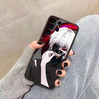 Ốp Điện Thoại Da Cảm Thấy Mờ Ốp Lưng Điện Thoại Chống Vân Tay Tokyo Ghoul Kaneki Ken Anime Dành Cho Samsung S8 S9 S10 S10E S10 Lite S20 S20FE S21 S22 S23 S32 Plus Ultra 5G A32 A53 J6 M51 5G