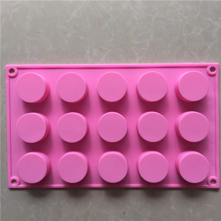 Khuôn Silicone 15 Ngăn Hình Trụ Làm Bánh Kẹo / Xà Phòng / Thạch Cao