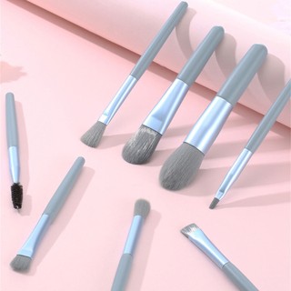 Bộ Cọ Trang Điểm Mini 8 Chiếc, Cọ Phấn Mắt, Cọ Trang Điểm, Cọ Phấn, Kem Che Khuyết Điểm Đa Năng Di Động ღ Pink Girl Bling Makeup Look