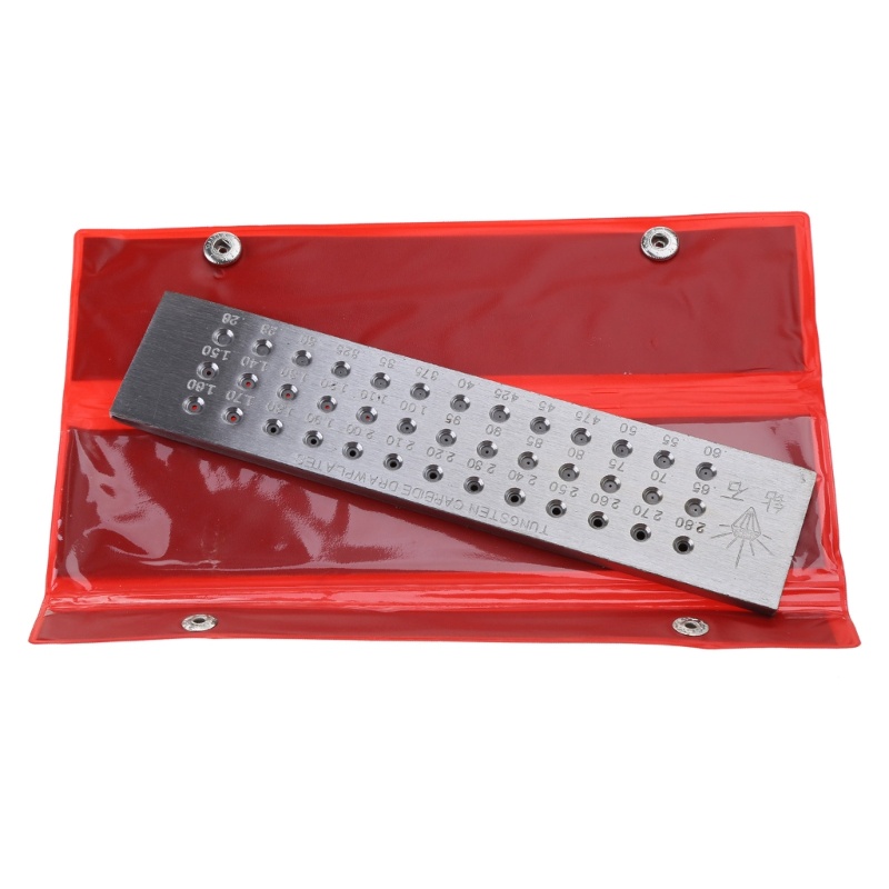 Li Dây Xích Drawplate Carbide Tròn Vẽ Tấm Trang Sức Làm Carbide Tròn Vẽ Tấm 0 26-2 8mm 39 Lỗ Tròn