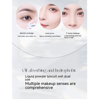 Phấn Khoáng NOVO Nhỏ Gọn Cho Làn Da Tỏa Sáng Tự Nhiên Lâu Trôi Chống Thấm Nước Dưỡng Ẩm Không Dầu Có Độ Che Phủ Cao 3 Màu Lựa Chọn