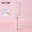 Lược chải tóc gỡ rối làm phồng tóc - lược bán nguyệt màu pastel siêu xinh 24x7cm