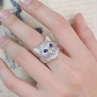 ⭐ Nhẫn Bạc Mắt Mèo Thiết Kế Độc Đáo Dễ Phối Đồ