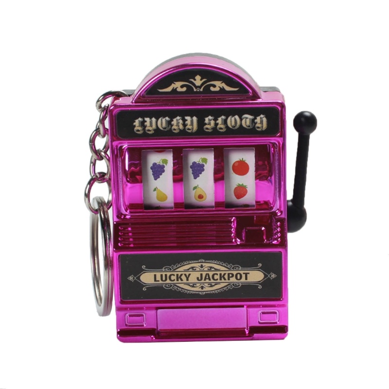 Fruit  Keychain Lucky Charm Jackpot Keychains Gifts for Kids Adults