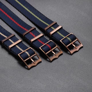 Dây đeo đồng hồ vải nylon cổ điển 20/22mm, kiểu NATO/ZULU, vòng tay unisex cho nam nữ