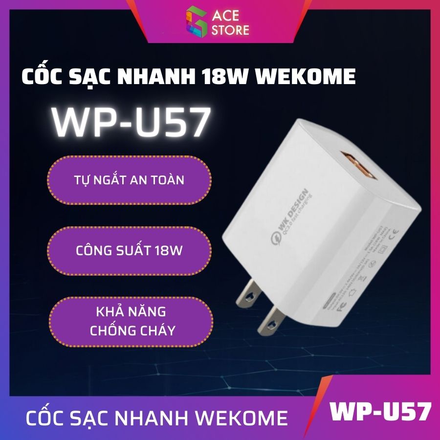Củ sạc Wekome U57