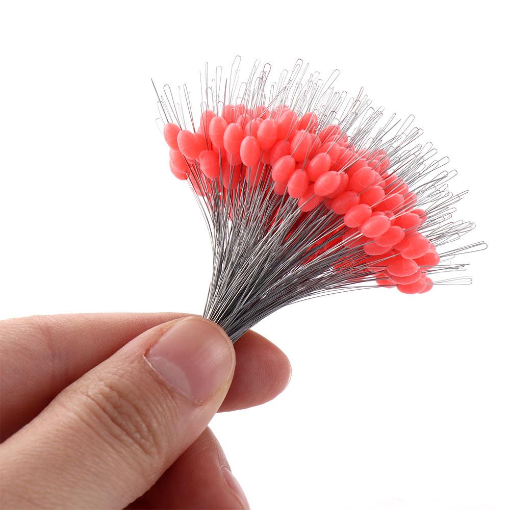 DARON Câu Cá Bobber Đen 300 Cái / gói Nút Chặn Cao Su Dây Câu Điện Trở Đầu Nối Câu Cá Trong Suốt Phao Câu Cá