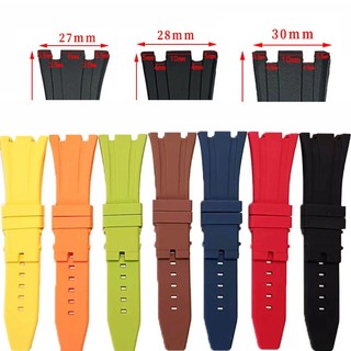 Dây Cao Su Silicone Mềm Thay Thế Cho Đồng Hồ Thể Thao 27mm 28mm 30mm