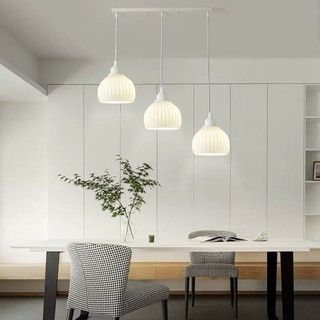AIMI Đèn Treo Thủy Tinh Nhật Bản Tối Giản Đèn Chùm Trần Phòng Ăn Quầy Bar Sáng Tạo Đèn Treo Trang Trí Phòng Khách Bắc Âu