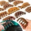 Bàn chải tóc FAVORITEGOODS, Lược Massage tuần hoàn máu bằng gỗ gụ, Salon mượt mà Cung cấp Meridian Thư giãn đầu máy mát xa Dụng cụ tạo kiểu tóc
