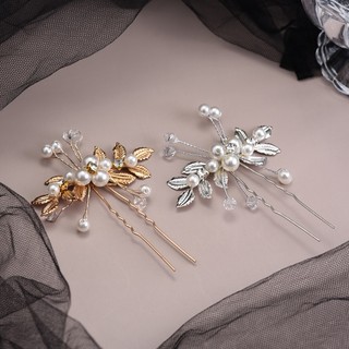 Kẹp TóC HìNh Hoa ĐíNh Kim Cương NgọC Trai Giả Dễ Thương Cho Nữ