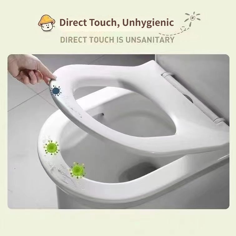 Dụng Cụ Nhấc Nắp Bồn Cầu Bằng Silicone Chống Bẩn Có Tay Cầm