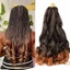 DELMER Loose Wave Bện Tóc Đen Pre Co Giãn Chất Lượng Cao Phụ Kiện Tóc Lông Tơ Bé Gái Tổng Hợp Hàng Ngày Tóc Nữ Xoắn Ốc Móc Tóc