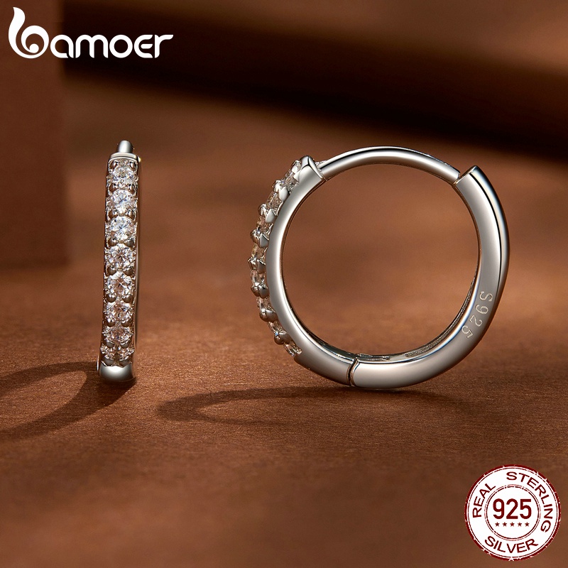 Bmoer Bông Tai Bạc 925 Đính Kim Cương Nhân Tạo mse022 100% mse022