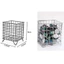 GETVOW Giỏ Để Bàn Đen Bạc Hồng Bền Đẹp Văn Phòng Để Bàn Sắp Xếp Trang Điểm Phân Loại Lưu Trữ
