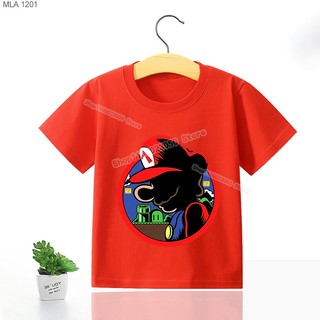 Áo Thun In Hình mario Thời Trang Cho Bé Trai