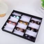 JUIC 18 Lưới Kính Khay Da Kính Giá Đỡ Bảo Quản Kính Mắt Hộp Sắp Xếp