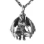 GODD Punk Quỷ Thiên Thần Mặt Dây Chuyền Vòng Cổ Cặp Đôi Choker Hip Hop Xương Đòn Dây Chuyền Vòng Cổ