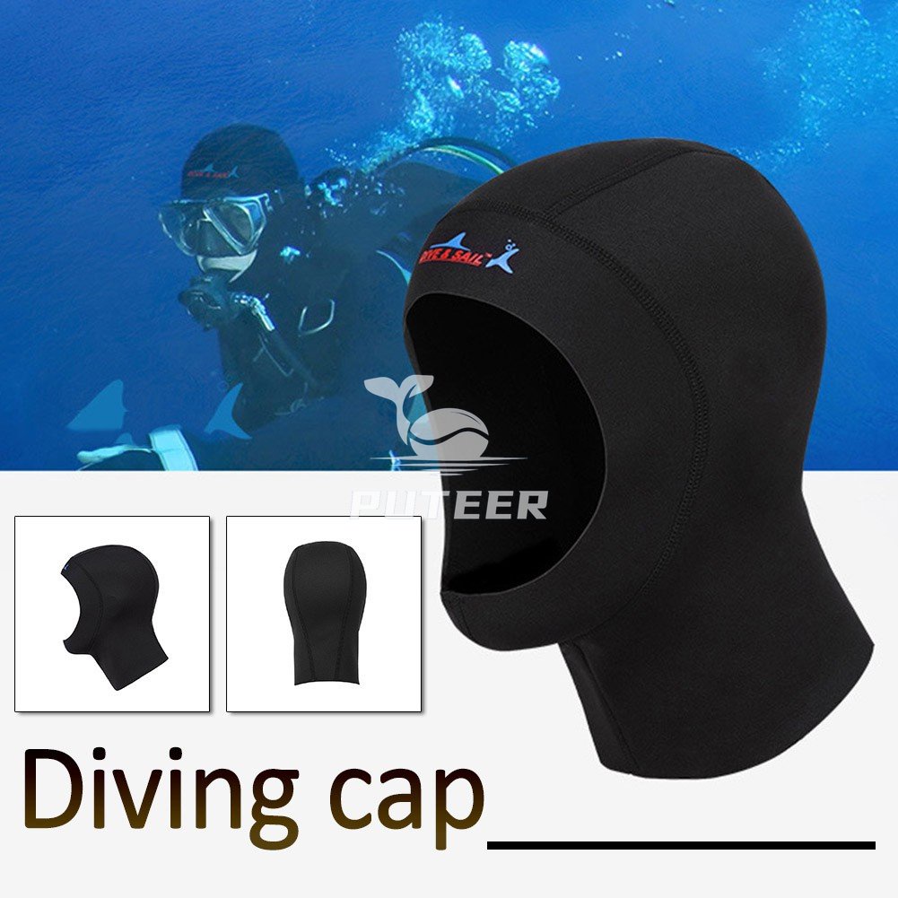 Mũ lặn neoprene 3mm cho lặn biển và freediving - size S đến XL