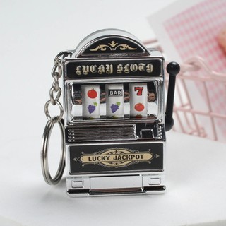 De Fruit Slot Machine Móc khóa Lucky Charm Jackpot Móc khóa Quà tặng cho trẻ em Người lớn