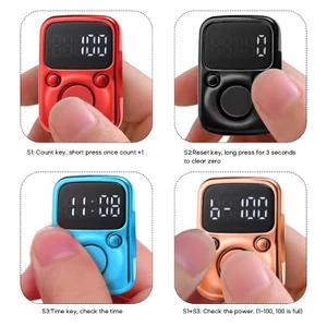 MOON Mini Finger Counter LED Màn hình kỹ thuật số điện có đèn Tally CountersStitch