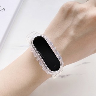 Dây Đeo Silicon Nhiều Màu Cho Đồng Hồ Thông Minh Xiaomi Mi Band 7 6 5 Miband 3 4