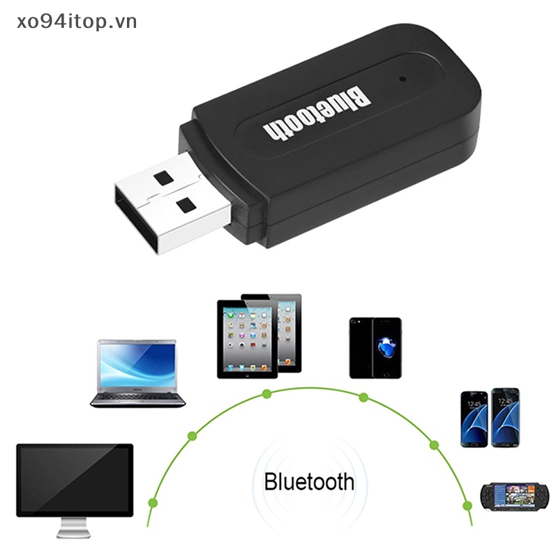 Xoitop usb bluetooth 2.0 bộ điều hợp pc bộ thu âm thanh nổi không dây bộ thu âm nhạc 3.5mm jack aux cho pc máy tính xách tay tai nghe loa vn