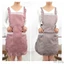 Tạp Dề cotton Viền Lá Sen Chống Thấm Nước Phù Hợp Cho Nhà Bếp