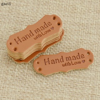 [gazi1] 50 Chiếc Thẻ Da Handmade Có Nhãn Tình Yêu May Thủ Công DIY Đan Thẻ Boutique