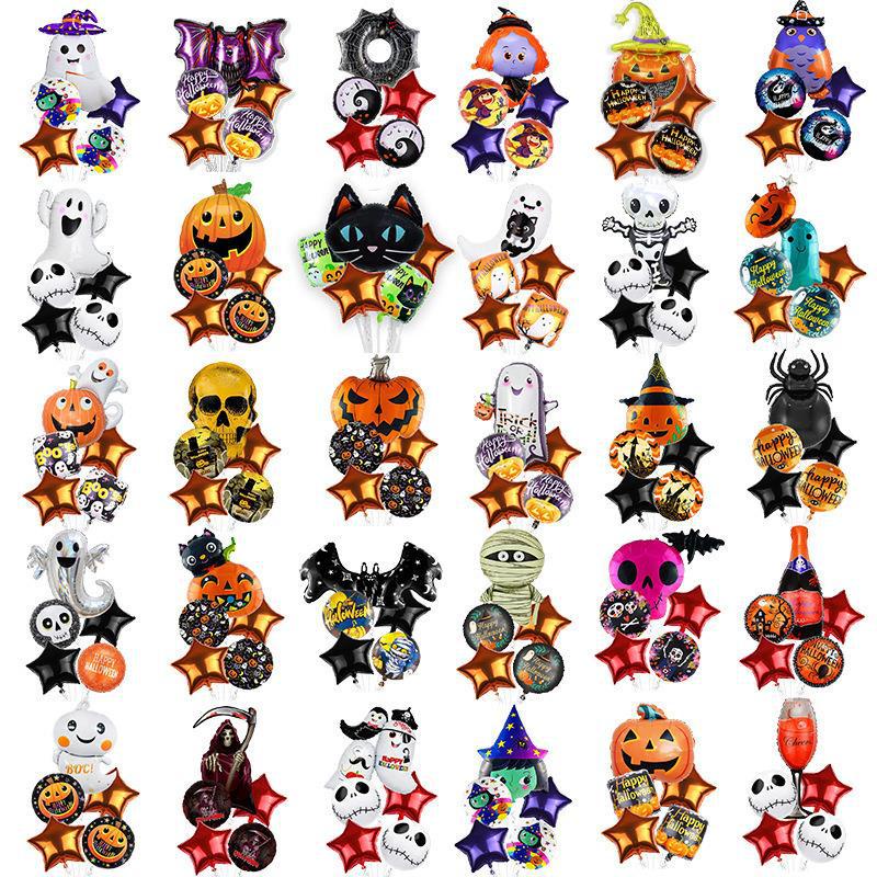 Halloween foil balloon ghost pumpkin balloons terror party trang trí inflatables