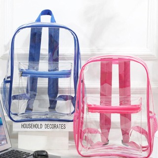 Ba lô trong suốt WEAVELYF, Ba lô PVC lưu trữ dung tích lớn, Túi đeo vai chống nước thiết kế sang trọng thời trang Thể thao ngoài trời