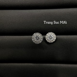 Bông tai dáng nụ tròn size 7mm đeo sát tai
