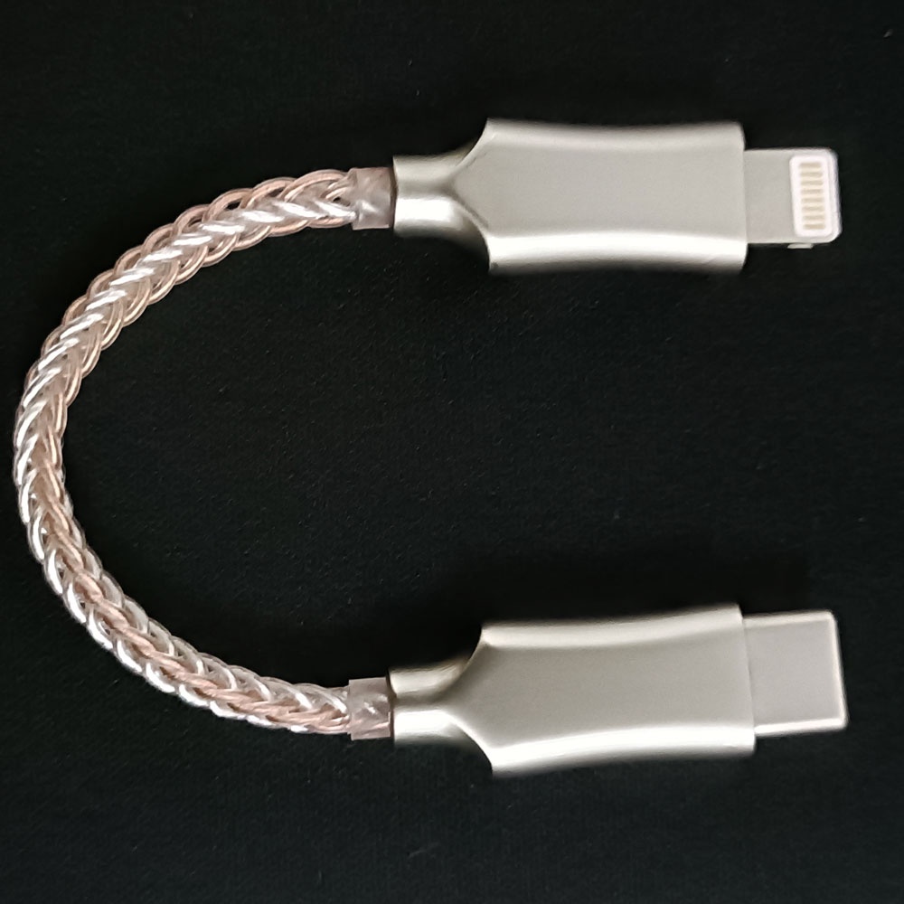 Dây Cáp OTG Type-C DAC 8 Lõi Pha Lê Đồng Đầu USB C Sang Micro USB Cho Điện Thoại ios 12 Pro Max 11 X Android