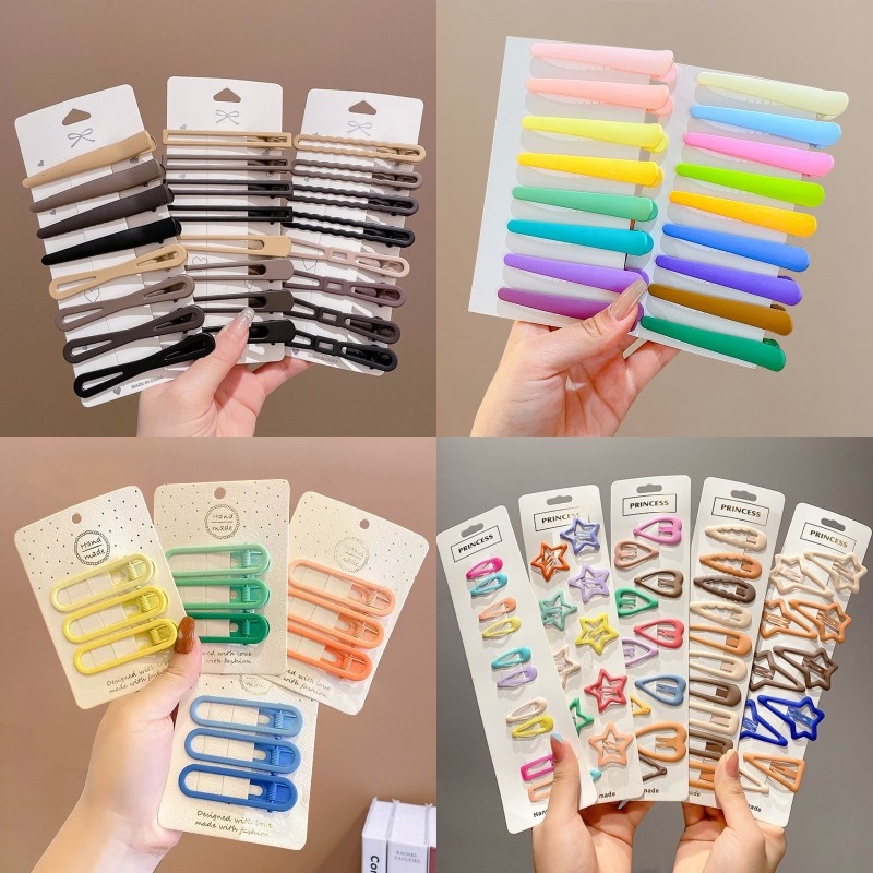 Set 4 Kẹp Tóc Phong Cách Hàn Quốc Dễ Thương Dành Cho Nữ