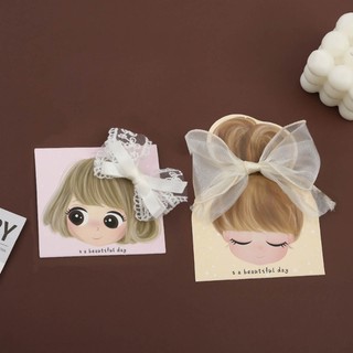Fine 100 Gói Giấy Kraft Barrettes Đóng Gói Thẻ Giấy Dễ Thương Nhỏ Bé Gái Hiển Thị Thẻ