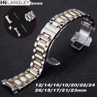 Dây Đeo Đồng Hồ Bằng Thép Không Gỉ Cho LONGINES 12 / 14 / 15 / 16 / 17 / 18 / 19 / 20 / 21 / 22 / 24 / 26mm