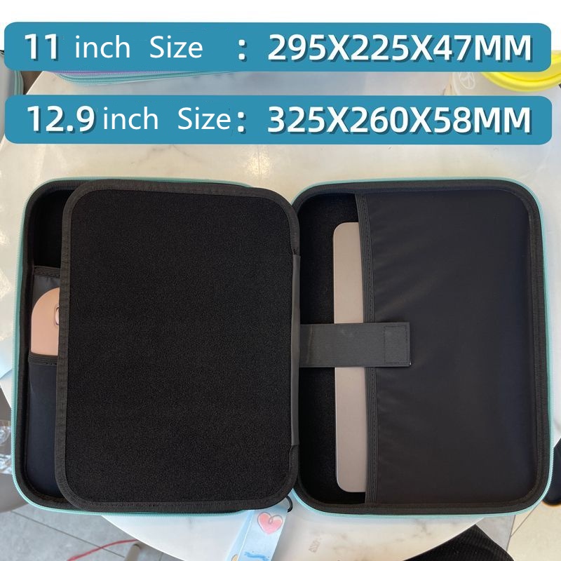 Túi Đựng Máy Tính Bảng Bằng Da PU Chống Nước In Hình Winnie the Pooh Dễ Thương Có Dây Đeo Cổ Cho Ipad 11-13 "
