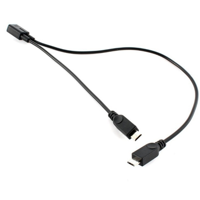 Pealike Micro USB Nữ đến 2 Micro USB Nam Bộ Chia Dây Cáp Phụ Kiện USB